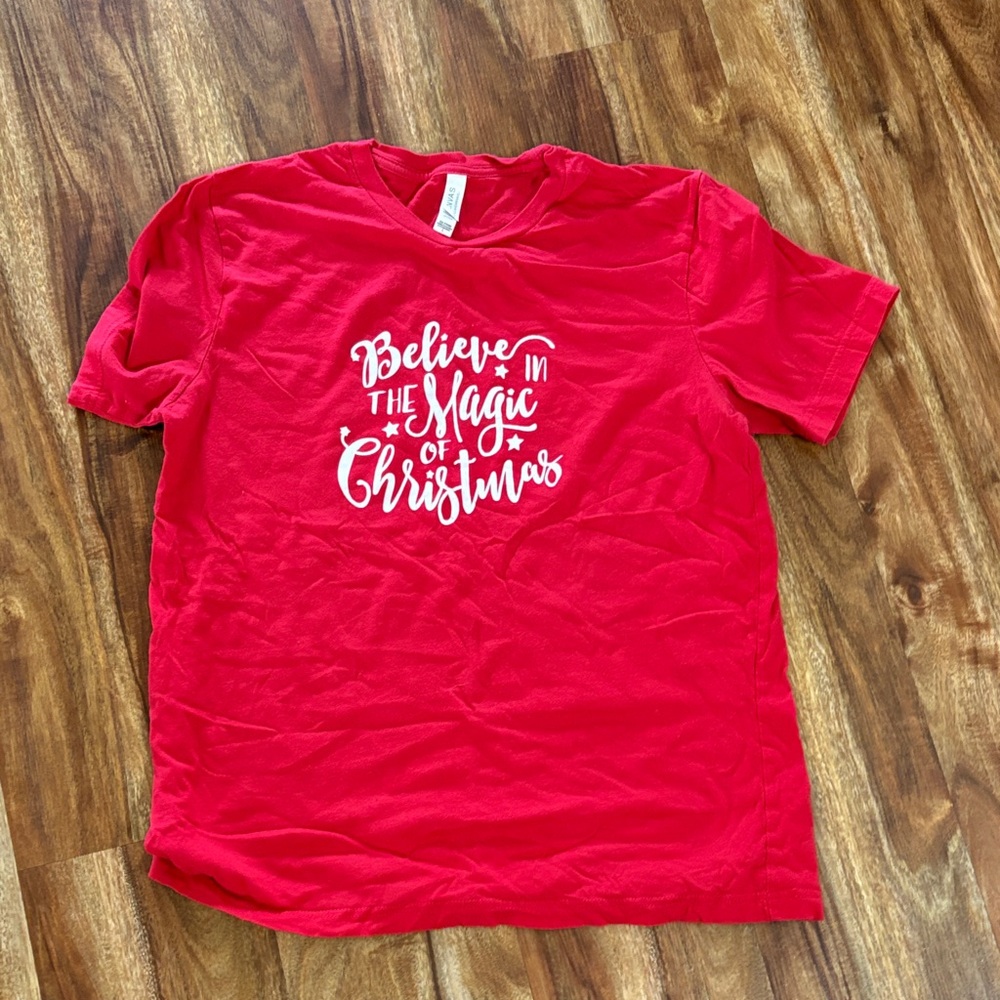 Bella Canvas Festive Red Holiday Tee